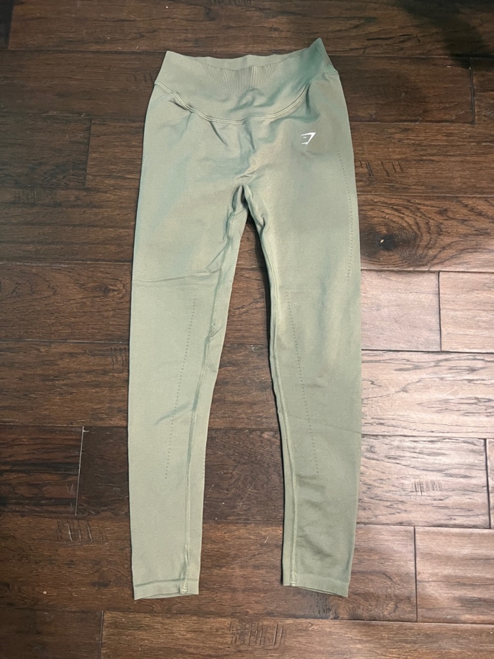Gymshark Olive Gym Ready High-Rise Performance Compression Leggings S GUC